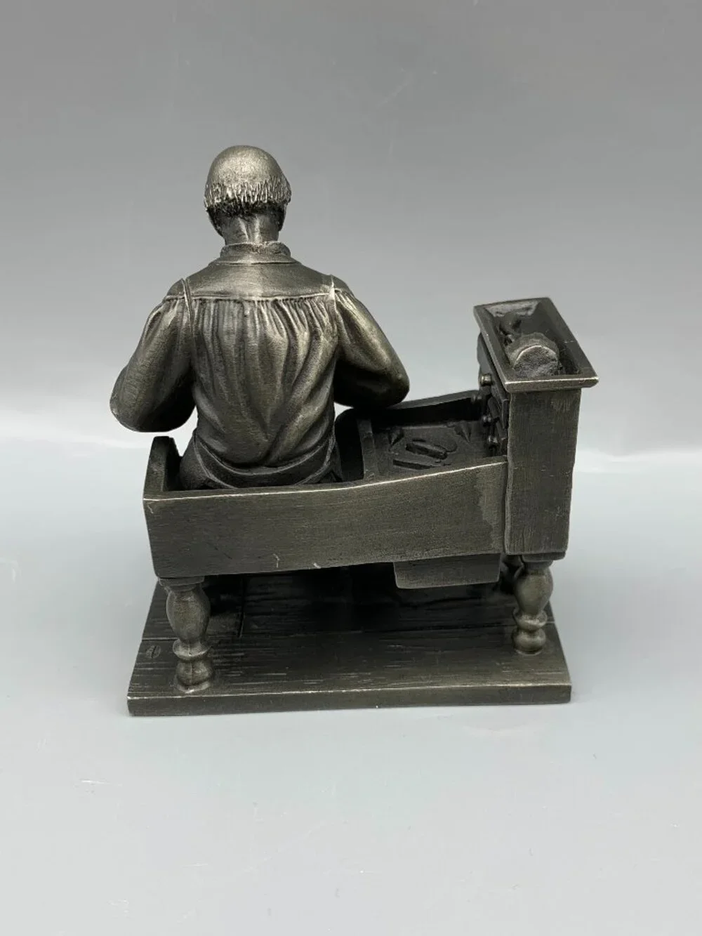 Franklin Mint 1975 Fine Pewter Figurines  The Innkeeper-Shoemaker-Blacksmith